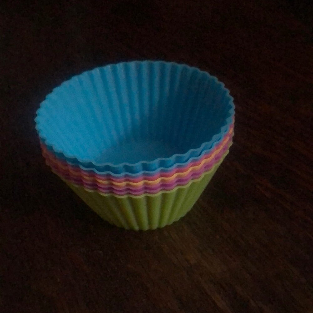Brand new, fun, rubber cupcake cups